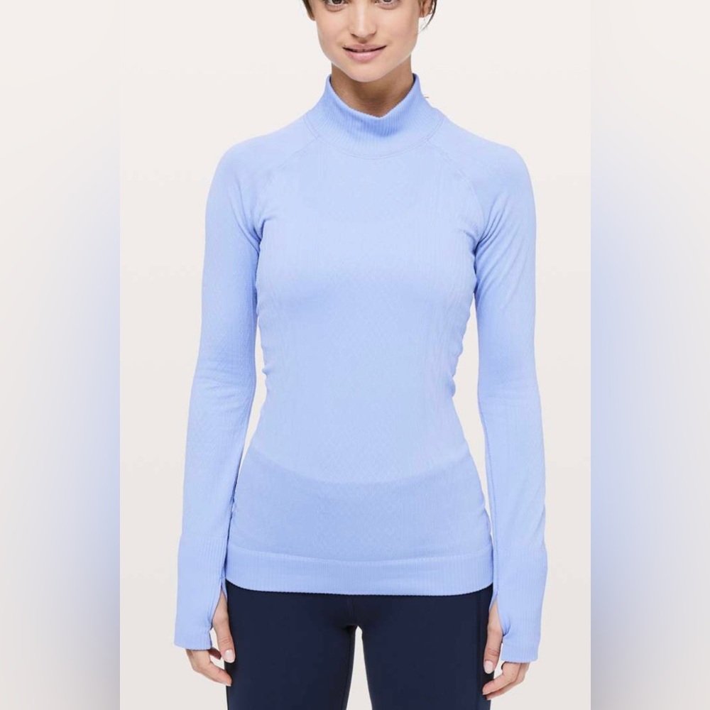 lululemon athletica Light Blue Long Sleeve Top